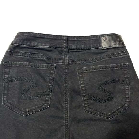 Silver Jeans Suki Skinny Fluid Denim Black Size 27 - Picture 8 of 9